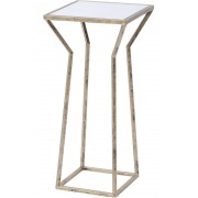 Mylas Square Side Table with Mirrored Top 